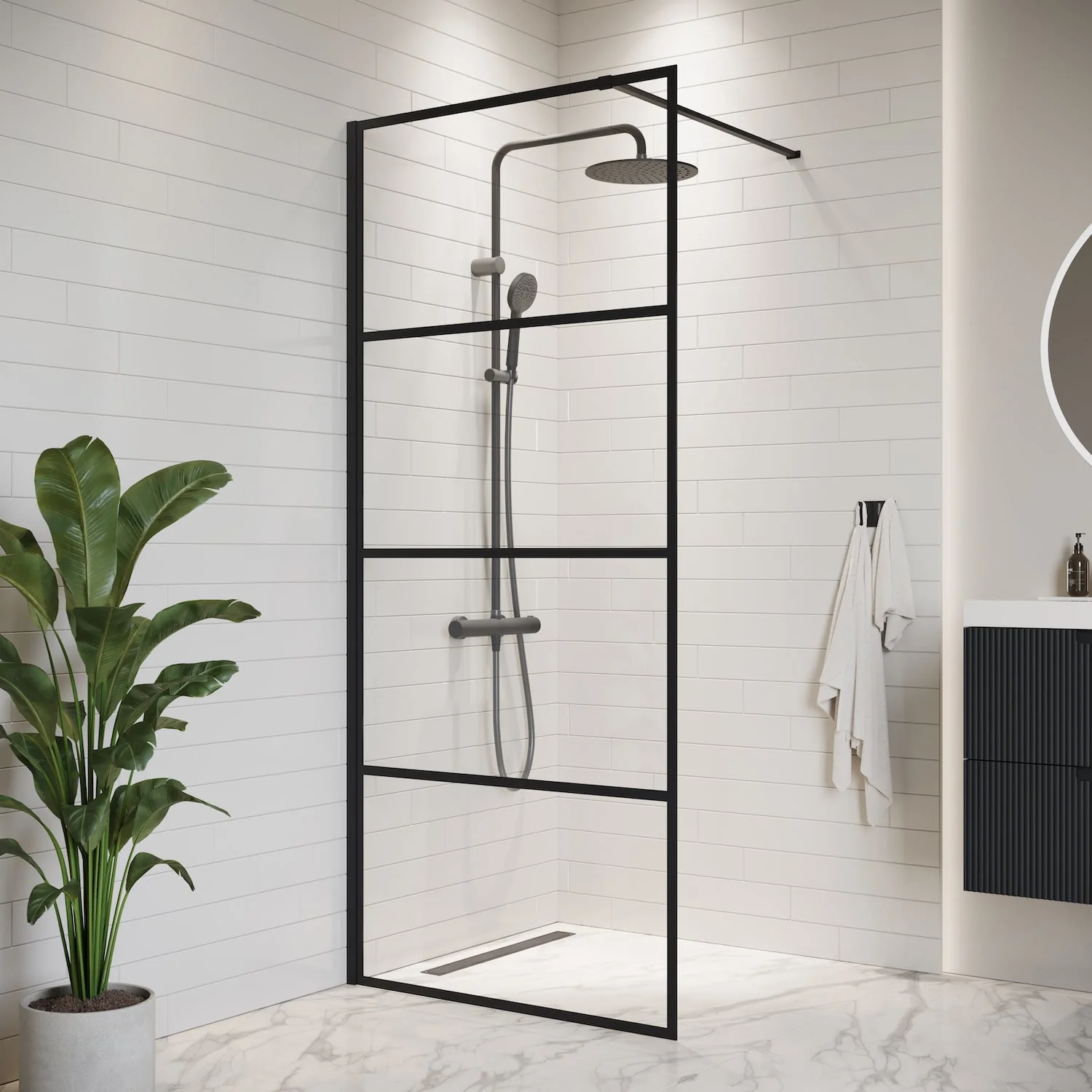 Badplaats Douchewand Essos 50 x 200 cm – Zwart – Inloopdouche 8 mm Veiligheidsglas - 51Dnspod | Smaakvolle damp – Verzendkosten vrij vanaf 40€ Badplaats Douchewand Essos 50 x 200 cm – Zwart – Inloopdouche 8 mm Veiligheidsglas - 51Dnspod | Smaakvolle damp – Verzendkosten vrij vanaf 40€
