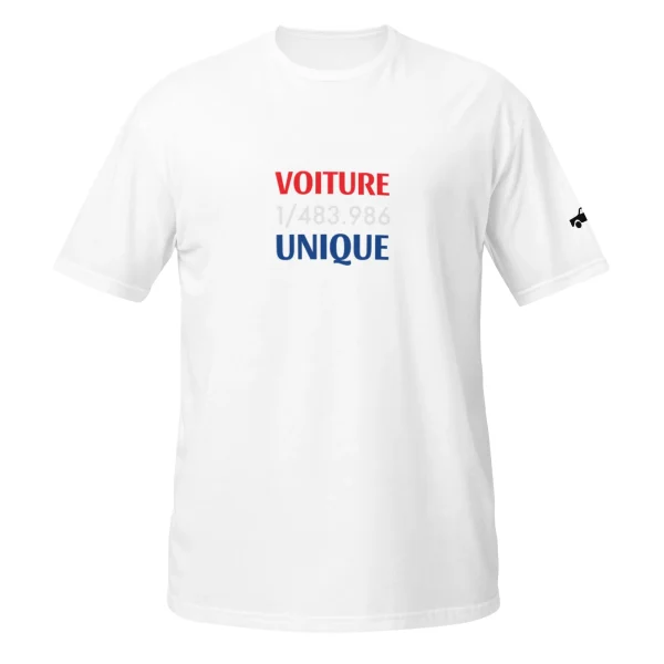 1/483.986 Voiture Unique Citroën Ami6 T-shirt uniseks - Zwart, Navy of Wit - 51Dnspod | Smaakvolle damp – Verzendkosten vrij vanaf 40€