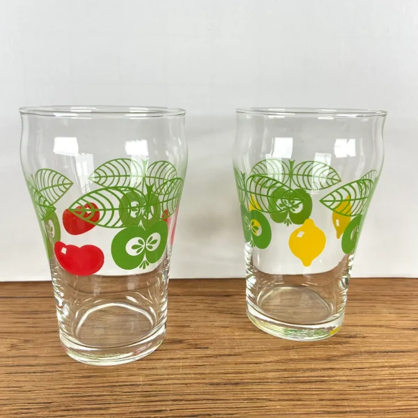 2 vintage fruitglazen - 51Dnspod | Smaakvolle damp – Verzendkosten vrij vanaf 40€