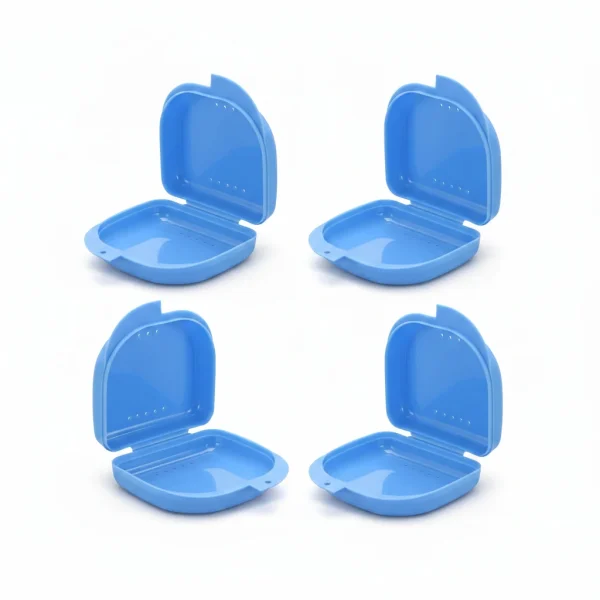2 Stuks - Beugelbakje - Gebitsbakje - Retainer Case - Mond Guard Case - Orthodontische Prothese Opslag - Container - Met Air Vent Gaten - Blauw - 51Dnspod | Smaakvolle damp – Verzendkosten vr