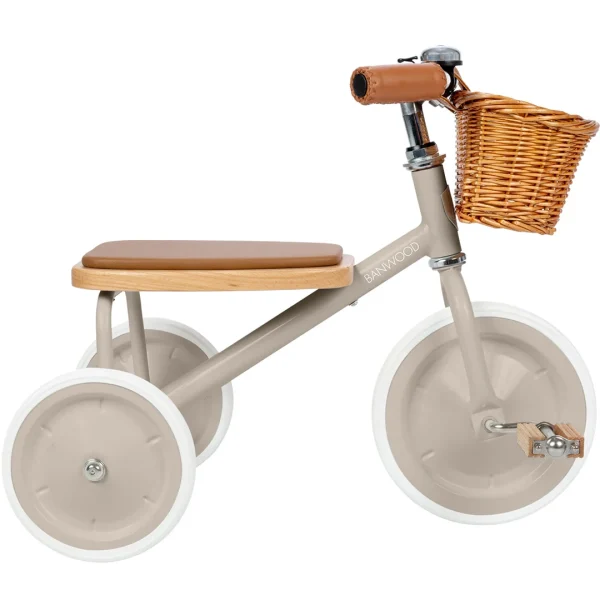 banwood driewieler trike - beige - 51Dnspod | Smaakvolle damp – Verzendkosten vrij vanaf 40€
