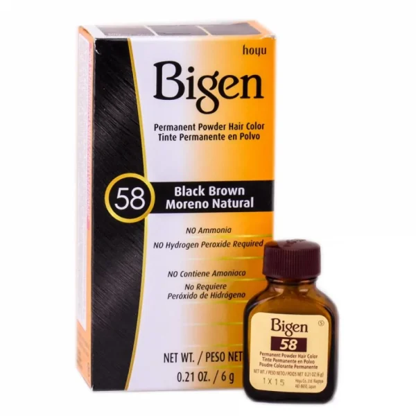 Bigen Permanent Powder Hair Color Black Brown - 58 - 51Dnspod | Smaakvolle damp – Verzendkosten vrij vanaf 40€
