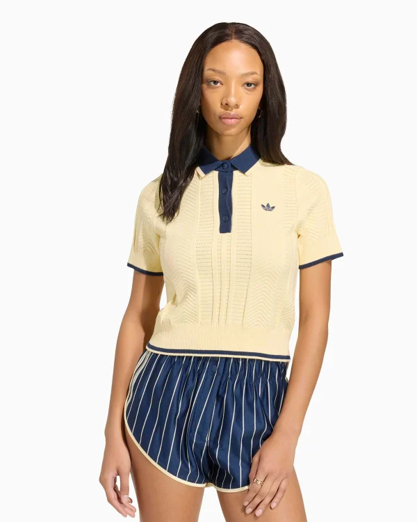adidas Originals Cable Knit Cali Slim Polo voor dames - 51Dnspod | Smaakvolle damp – Verzendkosten vrij vanaf 40€