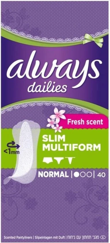 Always Inlegkruisjes Fresh Flexistyle 40 stuks - Verpakking beschadigd - 51Dnspod | Smaakvolle damp – Verzendkosten vrij vanaf 40€