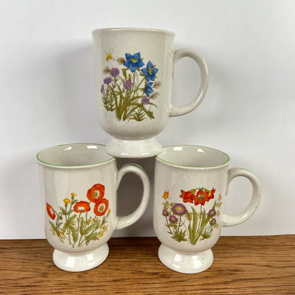 3 wilde bloemen mokken met oor - 51Dnspod | Smaakvolle damp – Verzendkosten vrij vanaf 40€